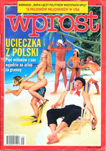 Okładka tygodnika Wprost nr 29/2001 (973)