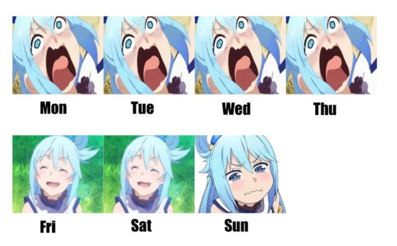 Mem inspirowany anime KonoSuba 