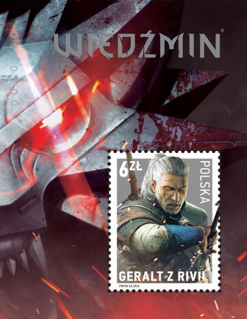 Wiedźmin -&nbsp;znaczek w&nbsp;bloku