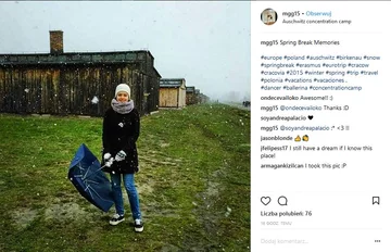 Pamiątkowe zdjęcie z Auschwitz 