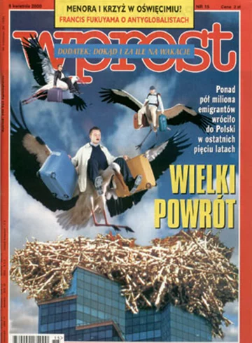 Okładka tygodnika Wprost nr 15/2000 (906)