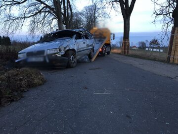 Wypadek na&nbsp;trasie Biedowo &ndash; Barczewko