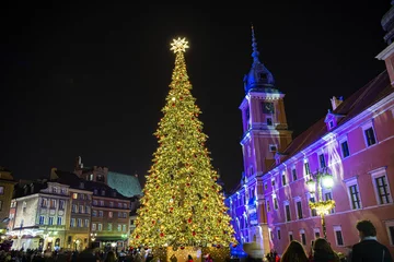 Świąteczne iluminacje w Warszawie 