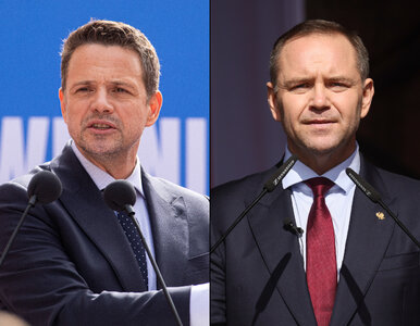 Miniatura: Trzaskowski ze spadkiem poparcia, Nawrocki...