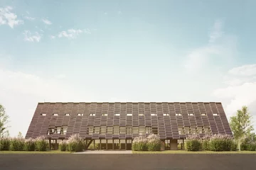 Biurowiec o drewnianej konstrukcji, projekt Mjölk architekti Linka, Mjolk, biurowiec, konstrukcja, drewniana