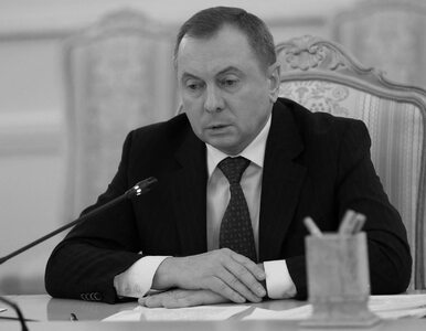 Media: Były szef białoruskiego MSZ odebrał sobie życie