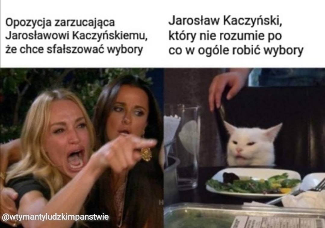 Mem komentujący plan przeprowadzenia wyborów korespondencyjnych 