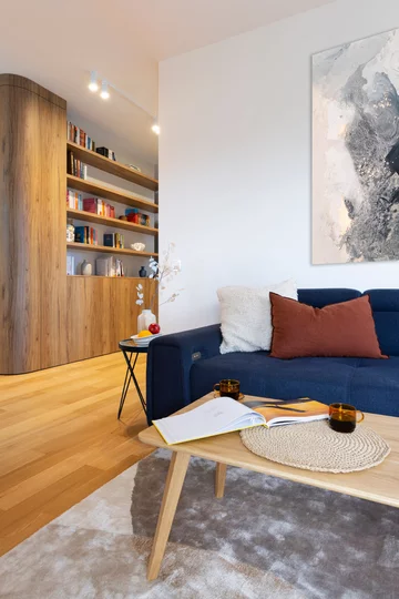 Mieszkanie dla rodziny 2+1, projekt i nadzór nad realizacją: Joanna Lemka-Wójcik, jlw studio 