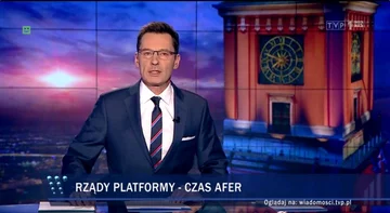 Pasek TVP za czasów prezesury Jacka Kurskiego 