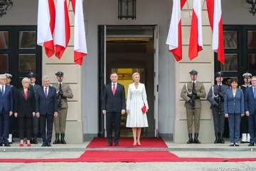 Para Prezydencka podczas Dnia Flagi RP 