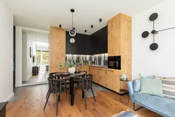 Męskie wnętrze z niebieskim, proj. Zu Projektuje 