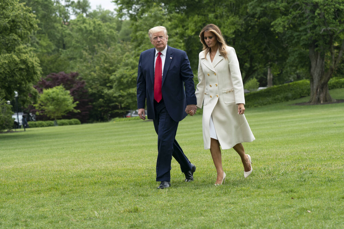 Donald Trump z żoną Melanią 