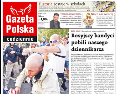 Miniatura: Rosjanie pobili dziennikarza "Gazety...