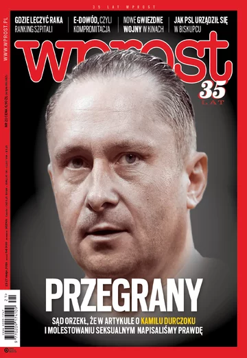 Okładka tygodnika Wprost nr 21/2018 (1836)