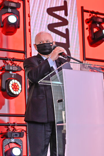 Jarosław Kaczyński odbierał nagrodę w&nbsp;imieniu brata, śp. Lecha Kaczyńskiego