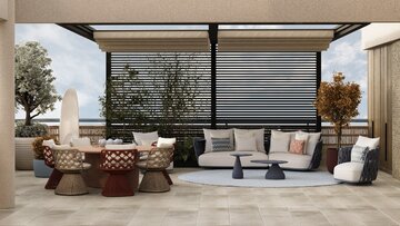 Apartament z widokiem na park, projekt Modeko Studio 