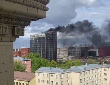 Ogromny pożar centrum biznesowego w Moskwie. Pojawiło się nagranie