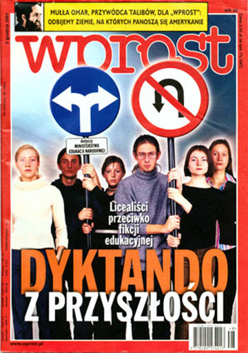 Okładka tygodnika Wprost nr 48/2001 (992)