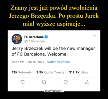 Sousa za Brzęczka. Internauci publikują memy 