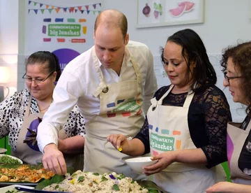 Kate i William pomogli przygotowywać charytatywny lunch 