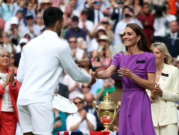 Księżna Kate i Novak Djokovic 