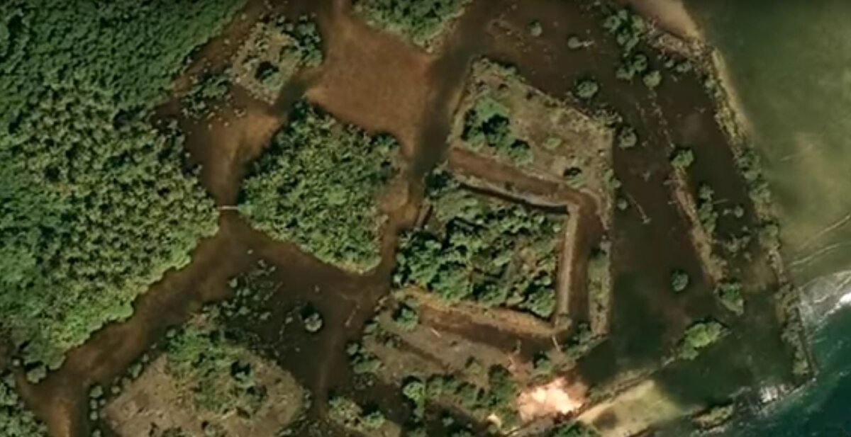 Satelitarne zdjęcia Nan Madol 