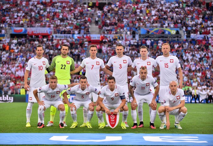 Reprezentacja Polski przed meczem ćwierćfinałowym z Portugalią w Euro 2016