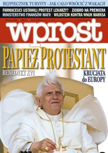 Okładka tygodnika Wprost nr 21/2006 (1224)