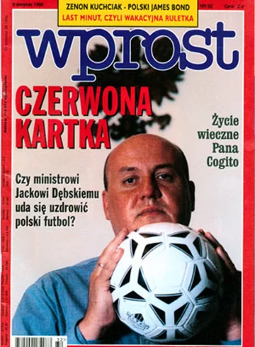 Okładka tygodnika Wprost nr 32/1998 (819)