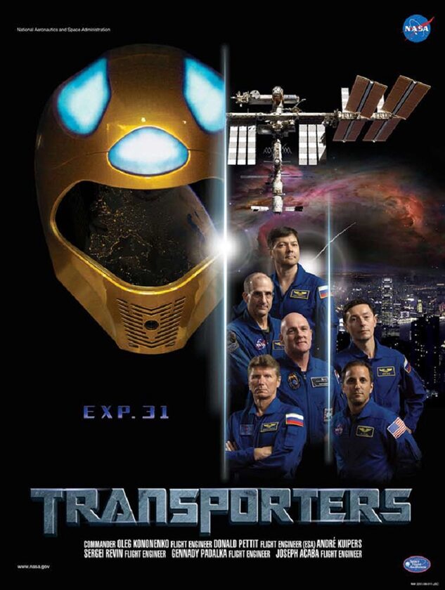 Plakat NASA reklamujący wyprawę w kosmos 