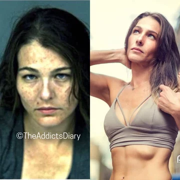 Zdjęcie przed i po wyjściu z nałogu 