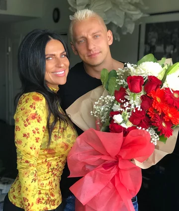 Jelena Zdorowiecki, matka youtubera Witalija Zdorowieckiego z synem 