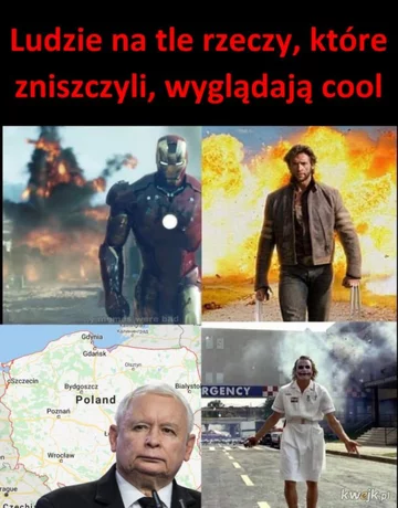 Mem z Jarosławem Kaczyńskim 