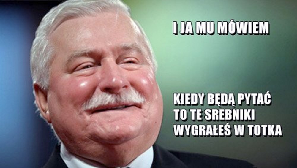 Mem z Lechem Wałęsą 