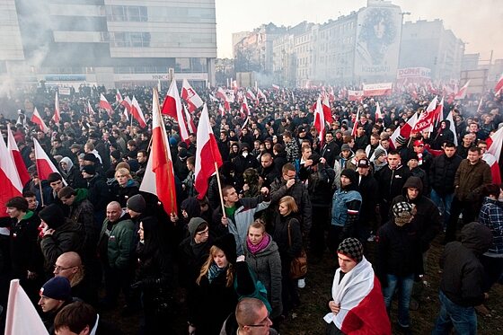Według organizatorów w marszu wzięło udział ok. 25 tys. osób (fot. Jakub Czermiński)