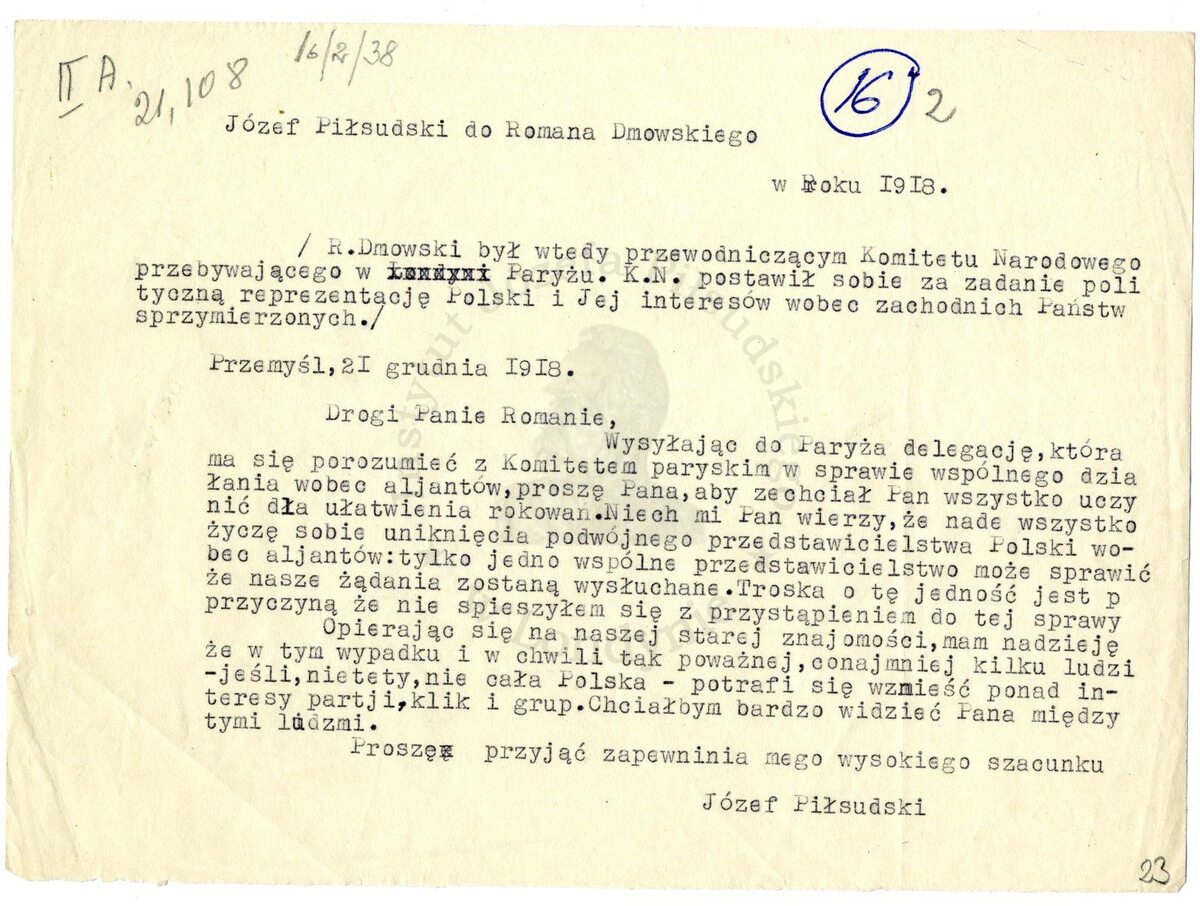 (fot. pilsudski.org.uk/archiwa/, Muzeum Józefa Piłsudskiego w Londynie)