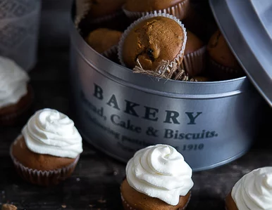 Miniatura: Bakaliowe muffinki piernikowe