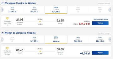 Bilety do&nbsp;Wiednia Ryanair