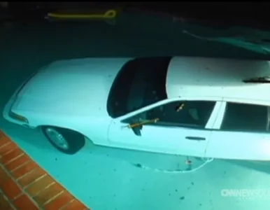 Miniatura: "Zaparkował" samochód w basenie....