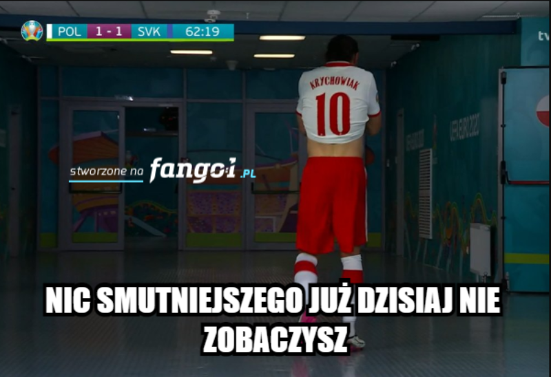 Mem po meczu Polaków ze Słowakami 