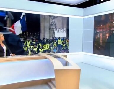 Miniatura: Francuska telewizja wymazała napis...