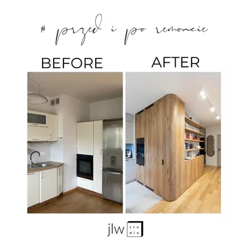 Mieszkanie dla rodziny 2+1, projekt i nadzór nad realizacją: Joanna Lemka-Wójcik, jlw studio 