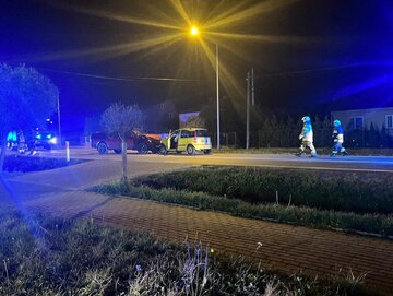 Czołowe zderzenie na&nbsp;DK77