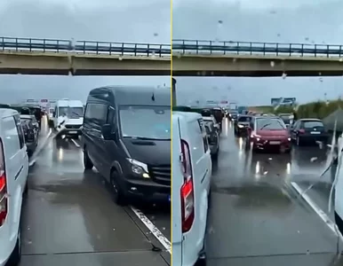 Miniatura: Nie chcieli czekać w korku, zawrócili na...