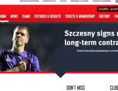 Miniatura: Szczęsny podpisał nową umowę z Arsenalem....