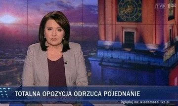 Pasek TVP za czasów prezesury Jacka Kurskiego 