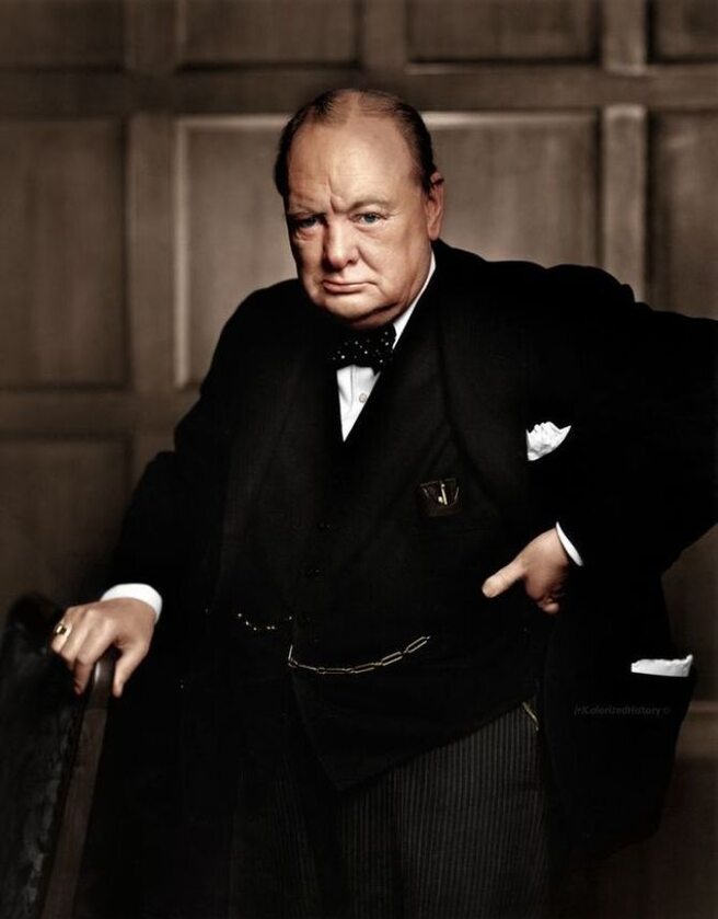 Winston Churchill w 1941 roku (fot. epicdash.com)