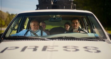 Kadr z&nbsp;filmu &bdquo;Civil War&rdquo; w&nbsp;reżyserii Alexa Garlanda