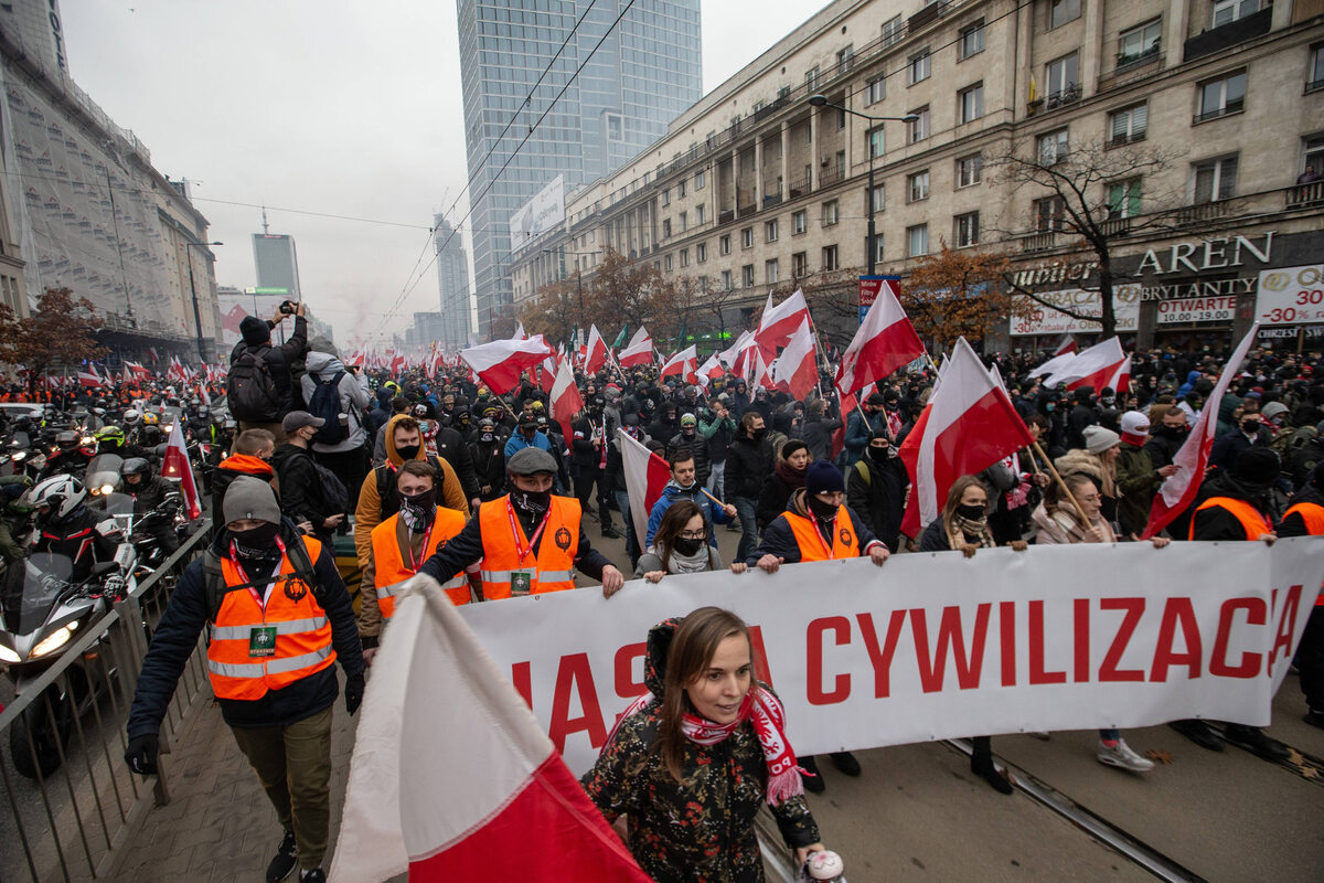 Marsz Niepodległości w Warszawie 