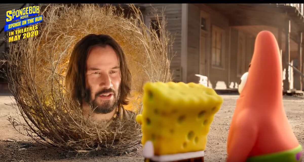 Keanu Reeves w zwiastunie „SpongeBob Film: Na ratunek” 